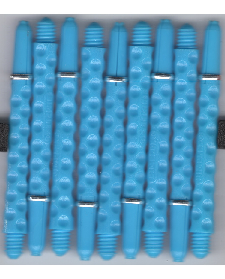 6 per order 2in 2ba Blue-White Spiroline Dart Shafts 