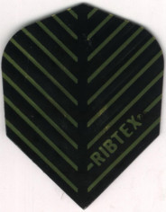 Black and Gold Ribtex Dart Flights