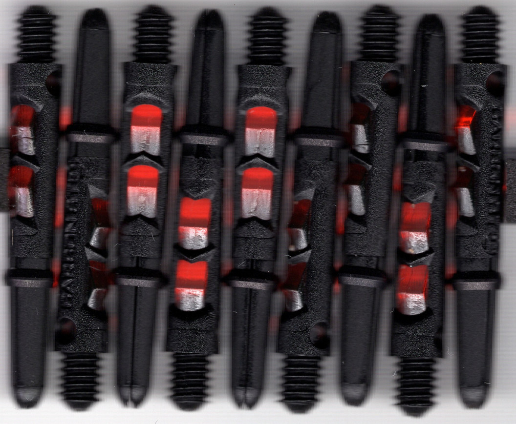 1.5in. Black & Orange Carbon ST Dart Shafts