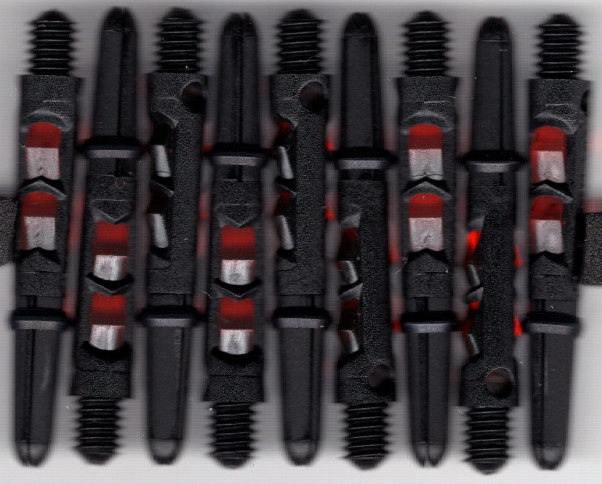 1.5in. Black & Red Carbon ST Dart Shafts