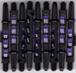 1.75in. Black & Purple Carbon ST Dart Shafts