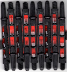 2in. Black & Orange Carbon ST Dart Shafts