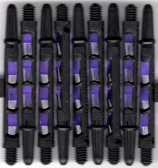 2in. Black & Purple Carbon ST Dart Shafts