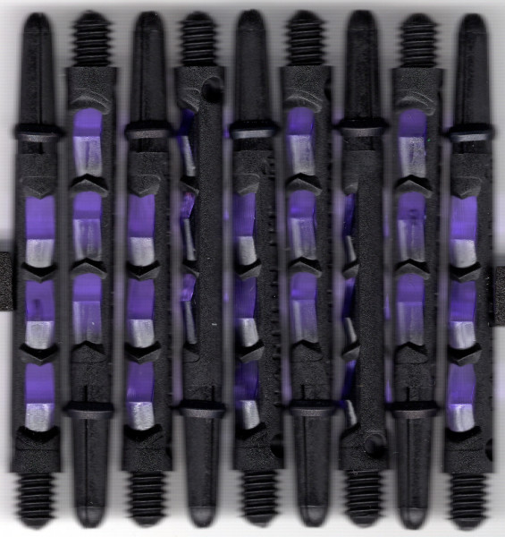 2in. Black & Purple Carbon ST Dart Shafts