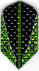 GREEN V-100 Slim Dimplex Dart Flights