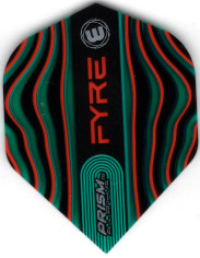 WINMAU PRISM Alpha FYRE Red and Teal Waves Dart Flights