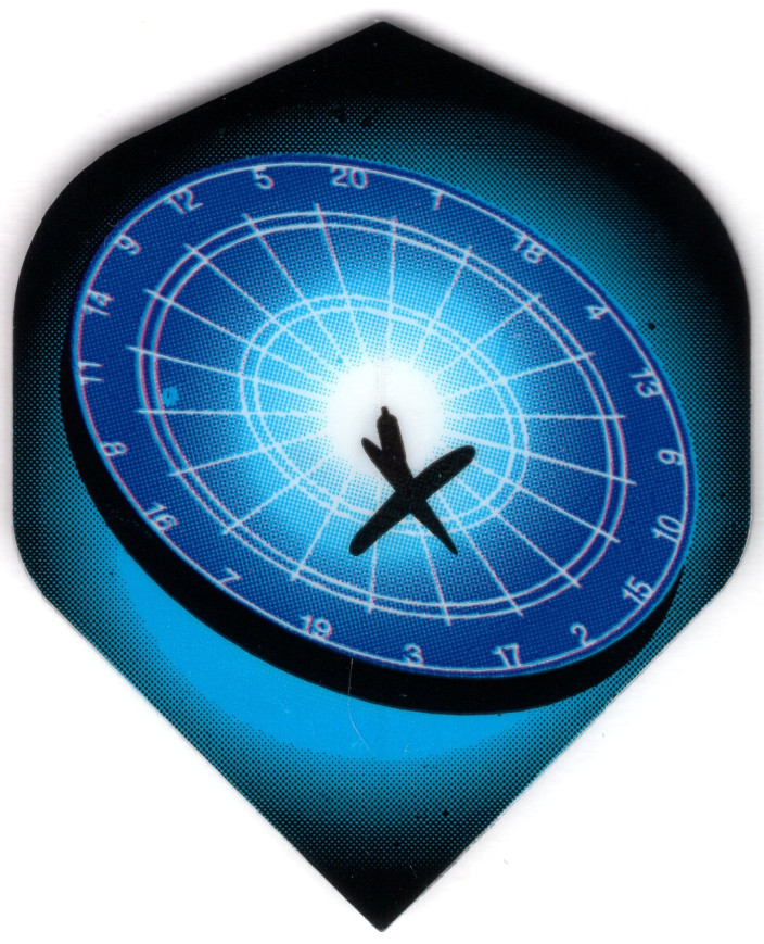 Blue Dartboard Standard Dart Flights