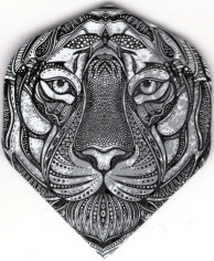 Black And White TIGER Dart Flights