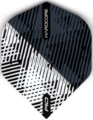 HARDCORE BLACK AND WHITE Dart Flights