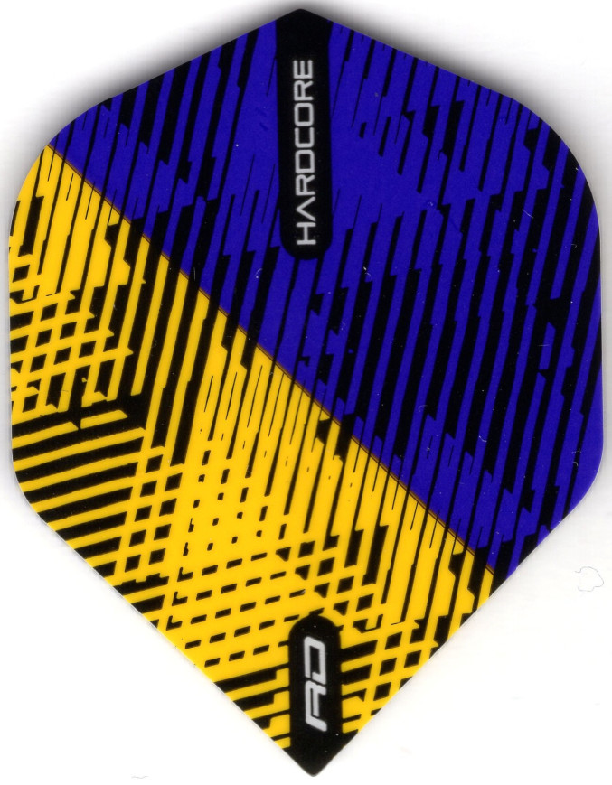 HARDCORE GOLD AND PURPLE Dart Flights