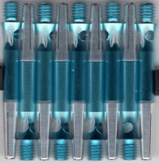 1.5in Blue TARGET TOP SPIN S-LINE Spinning Aluminum Dart Shafts