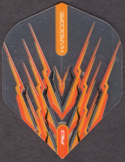 SNAKEBITE ORANGE & GREY MOHAWK Dart Flights
