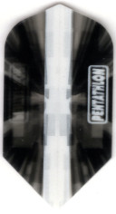 Black and White RUBIK Slim PENTATHLON Dart Flights