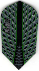 Green SILIKA HARROWS Slim Dart Flights