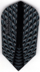Black SILIKA HARROWS Slim Dart Flights