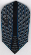 Blue SILIKA HARROWS Slim Dart Flights
