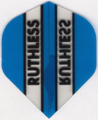 AQUA BLUE/CLEAR RUTHLESS Dart Flights