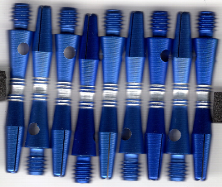 1.25in Blue/Silver AR Aluminum Dart Shafts
