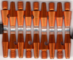 1.25in. Gold/Silver AR Aluminum Dart Shafts