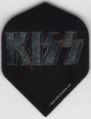 Black KISS Logo Dart Flights