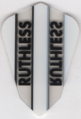White and Clear Fantail RUTHLESS Dart Flights White and Clear Fantail RUTHLESS Dart Flights