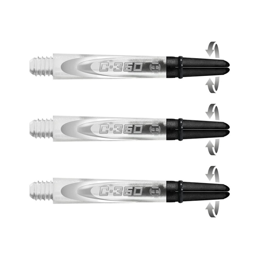 1.75in. Clear Carbon 360 Spinning Dart Shafts 1.75in. Clear Carbon 360 Spinning Dart Shafts
