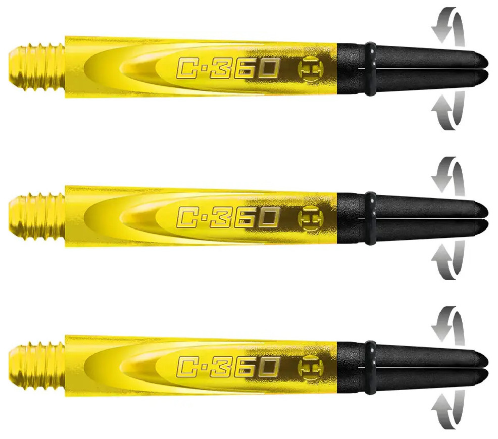 1.75in. Yellow Carbon 360 Spinning Dart Shafts 1.75in. Yellow Carbon 360 Spinning Dart Shafts