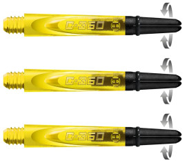 1.75in. Yellow Carbon 360 Spinning Dart Shafts 1.75in. Yellow Carbon 360 Spinning Dart Shafts