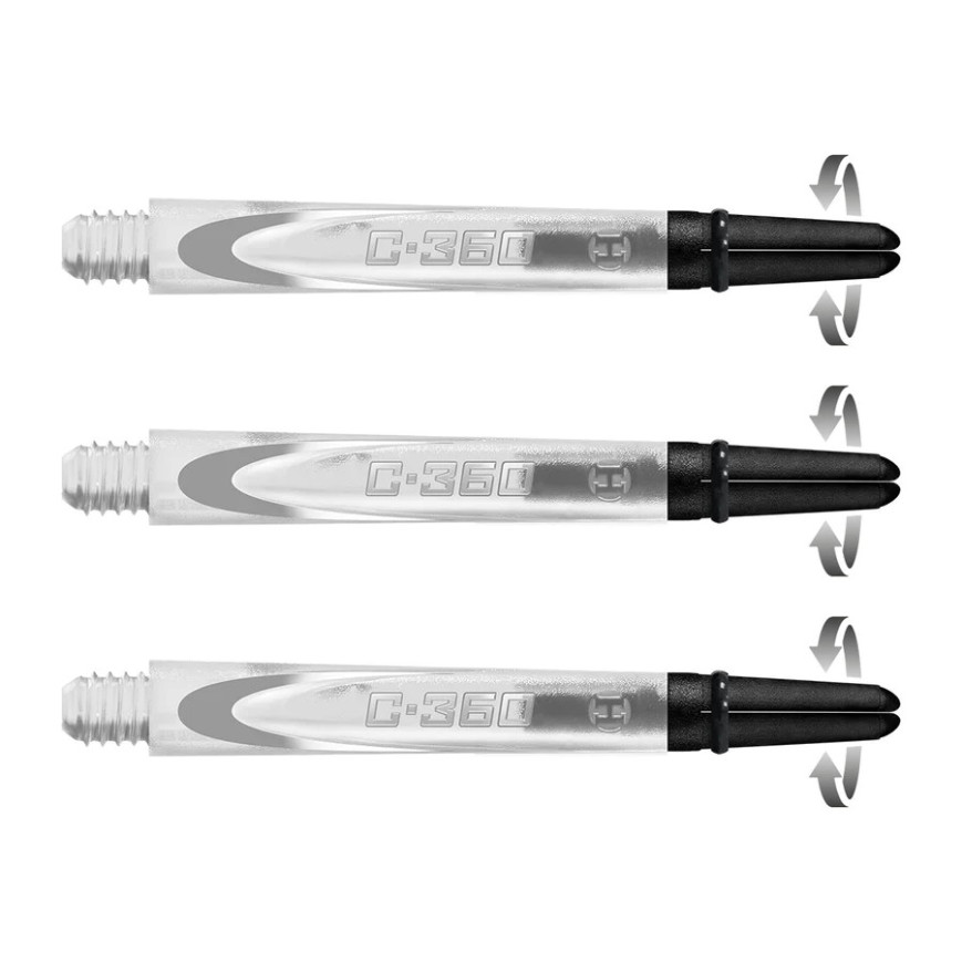 2in. Clear Carbon 360 Spinning Dart Shafts