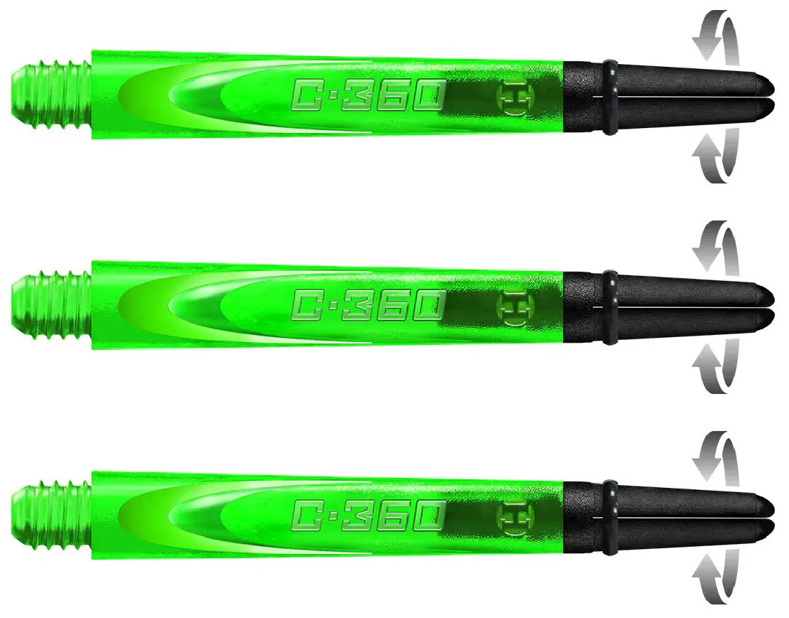 2in. Green Carbon 360 Spinning Dart Shafts