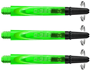 2in. Green Carbon 360 Spinning Dart Shafts