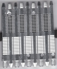 2in. Silver Sharkfin Aluminum Dart Shafts