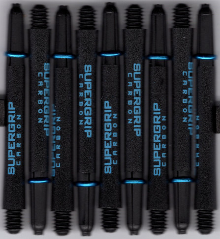 2in. Black/Blue Supergrip Carbon Dart Shafts 2in. Black/Blue Supergrip Carbon Dart Shafts
