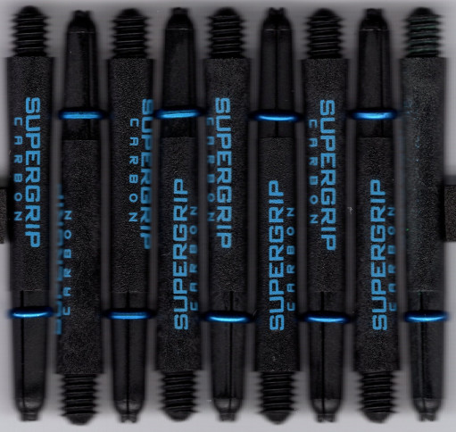 1.75in. Black/Blue Supergrip Carbon Dart Shafts 1.75in. Black/Blue Supergrip Carbon Dart Shafts