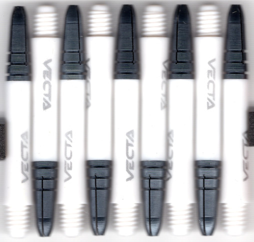 1.75in. White Vecta Dart Shafts