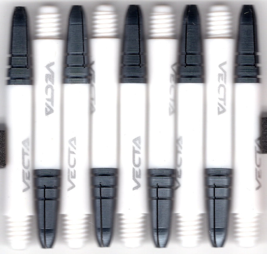 1.75in. White Vecta Dart Shafts