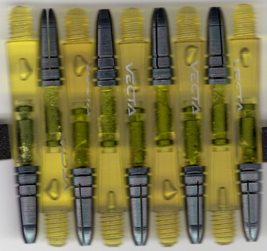 1.75in. Yellow Vecta Dart Shafts