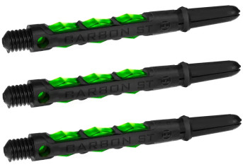 2in. Black & Green Carbon ST Dart Shafts