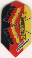 Flag of Germany Pentathlon Slim Dart Flights