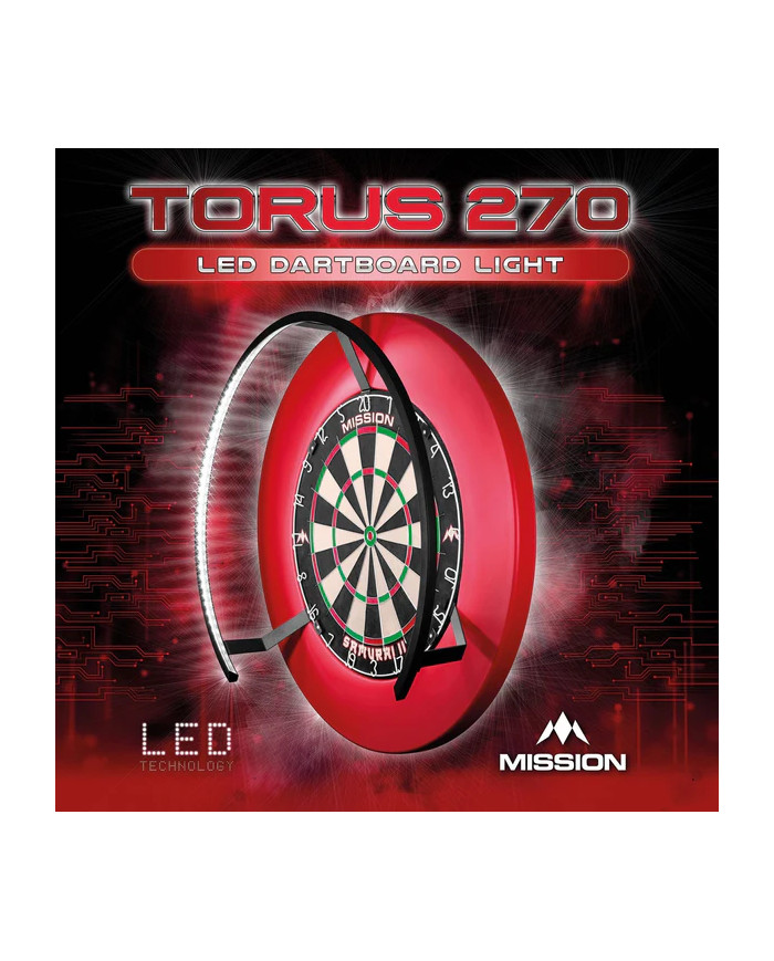 MISSION TORUS 270 DARTBOARD LIGHT MISSION TORUS 270 DARTBOARD LIGHT