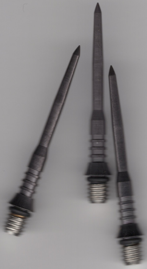 34mm Black Mission Titanium Ribbed Conversion Dart Points 34mm Black Mission Titanium Ribbed Conversion Dart Points