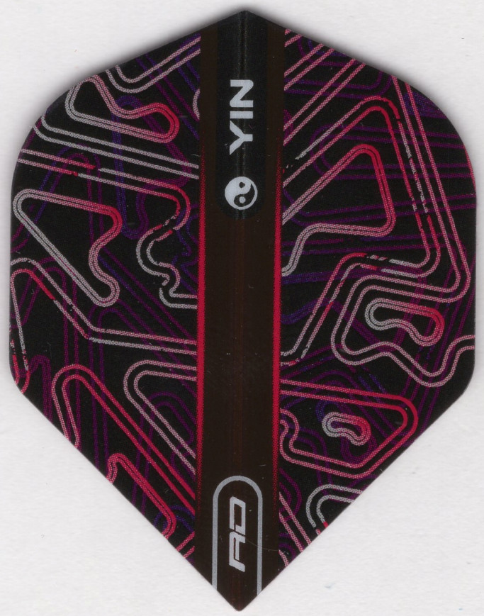Pink Yin Yang Two Sided Dart Flights
