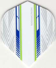 Mach 5 Blue, White, & Green Dart Flights