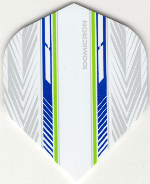 Mach 5 Blue, White, & Green Dart Flights