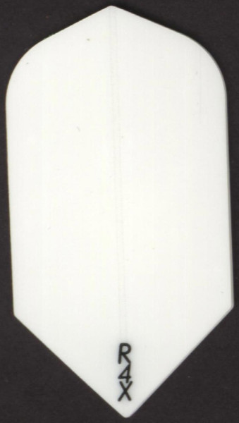 All White R4X Slim Dart Flights