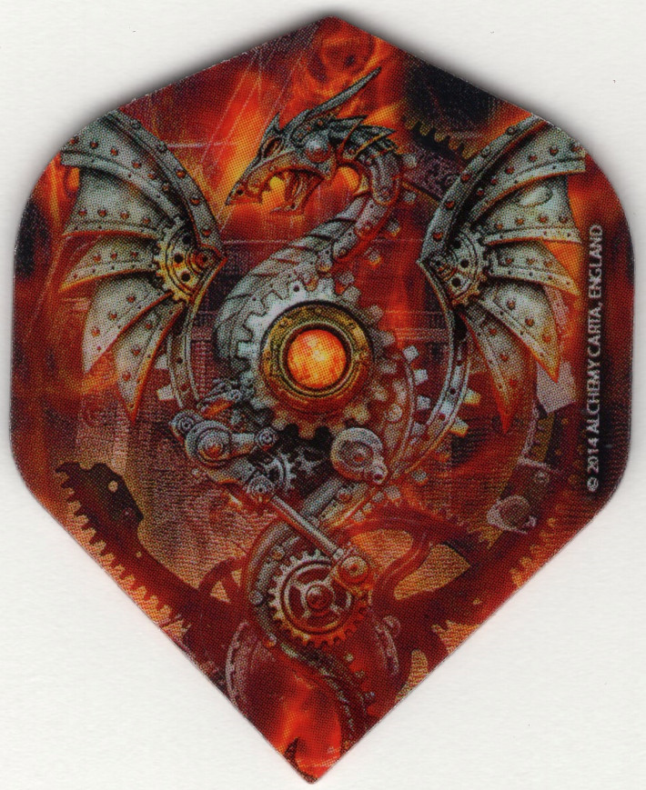 Steampunk Dragon Dart Flights