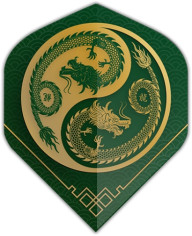 Green Ancient Japanese Dragon Dart Flights