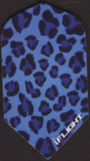 Blue Leopard Pattern Slim Dart Flights Blue Leopard Pattern Slim Dart Flights