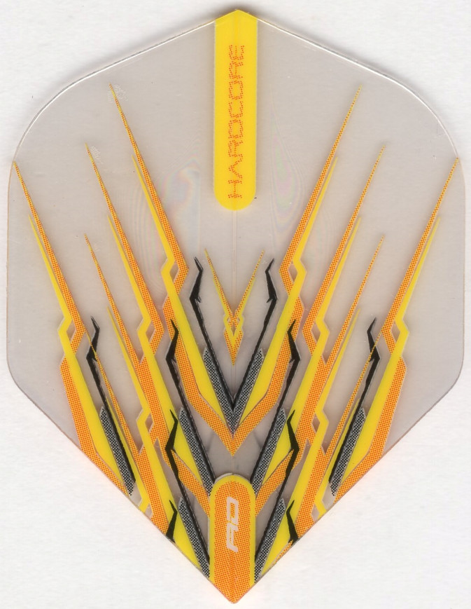 Yellow & Black Snakebite Mohawk Dart Flights