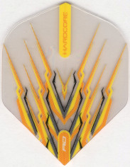 Yellow & Black Snakebite Mohawk Dart Flights